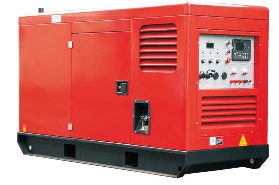 3段階400Aの無声ディーゼル溶接の発電機LCDのコントロール パネルDC12Vの電気開始