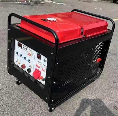 4回の打撃の空気は25Lディーゼル タンクが付いているディーゼル溶接の発電機300Aを冷却した
