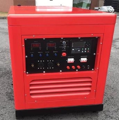 300A無声ディーゼル溶接の発電機LCDのコントロール パネルDC12Vの電動機
