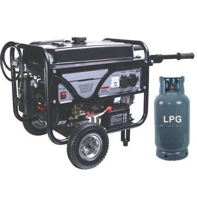 2.2KVA二重燃料のポータブルの電気発電機セットLPGのガスNGのガス静かな68db