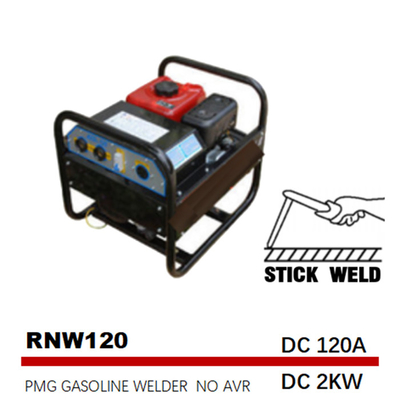 DC 2kw 170Fの棒の中間周波数溶接の発電機3.6Lのガス タンク120A