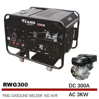 3kw電気開始Genset 300 Ampの溶接工30Lのガス タンクの永久マグネット発電機