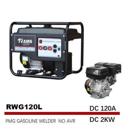 ガソリン170Fエンジン120 Ampインバーター溶接工の発電機2kw PMGのタイプL