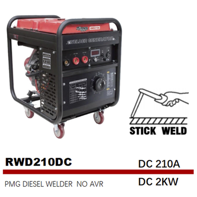永久マグネットDC 2kw GTAWの棒の溶接の発電機のディーゼル
