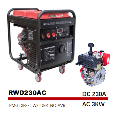 190FEエンジン アーク ディーゼルAC Dcの溶接工の発電機230Aの電気開始