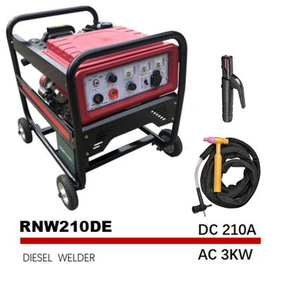 RNW210DE 210Aのアーク溶接の発電機のディーゼル中間周波数5.5L発電機