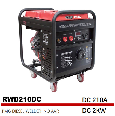 SMAW 250Aのディーゼル溶接の発電機RWD250ACの中間周波数のタイプ