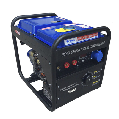 SMAW 250Aのディーゼル溶接の発電機RWD250ACの中間周波数のタイプ
