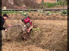 小型力の耕うん機の4 WD自己は180mmの#directconnecte#MiniPowerTiller#Easyclimbを推進した